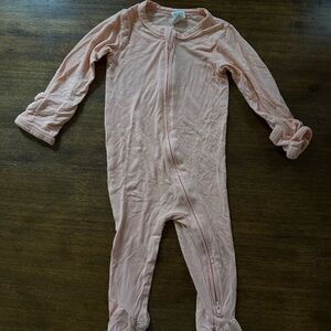 Kate Quinn Bamboo Pale Apricot Footie • 6-9 Months